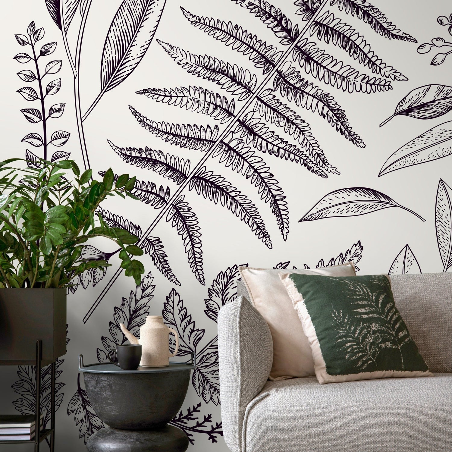 Botanical Illustrations Wallpaper - C041 - WallTrend