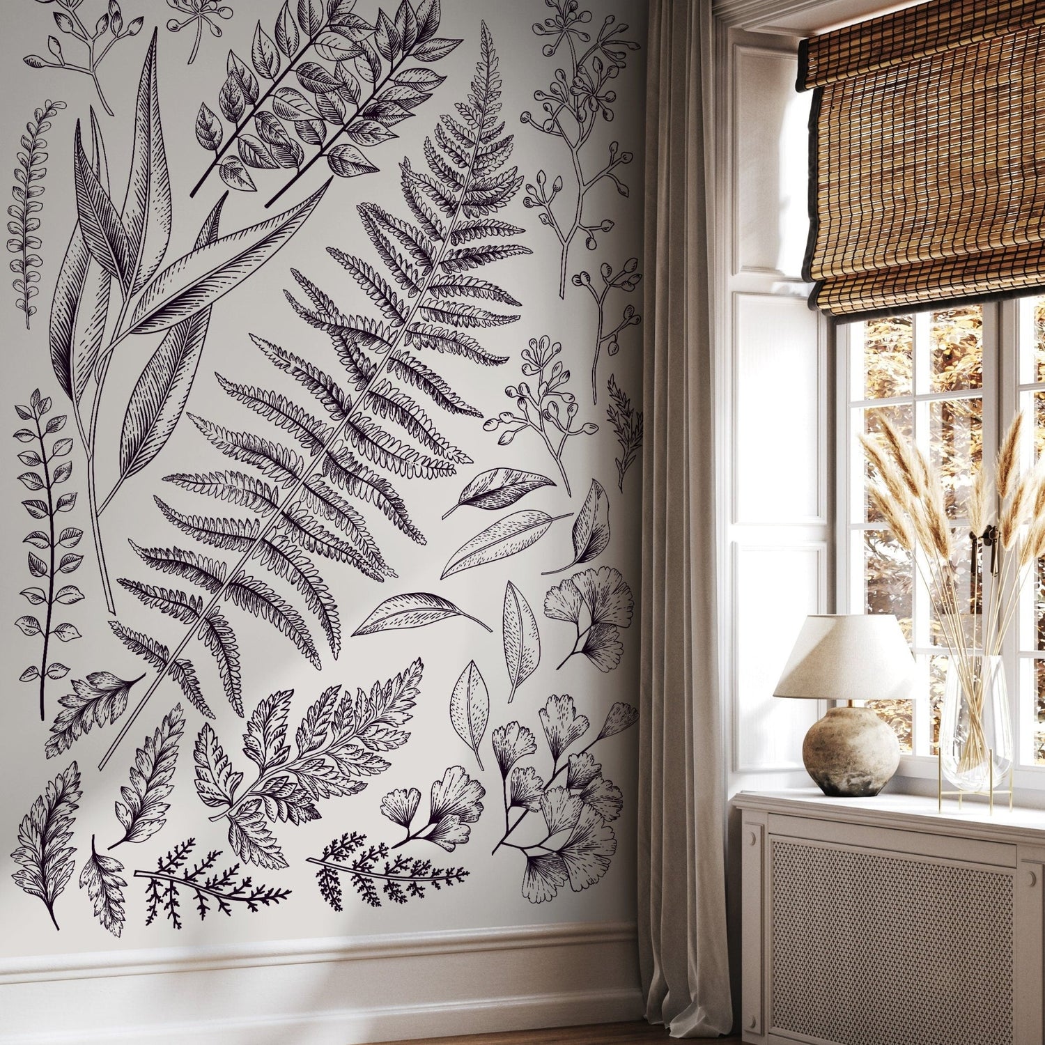 Botanical Illustrations Wallpaper - C041 - WallTrend