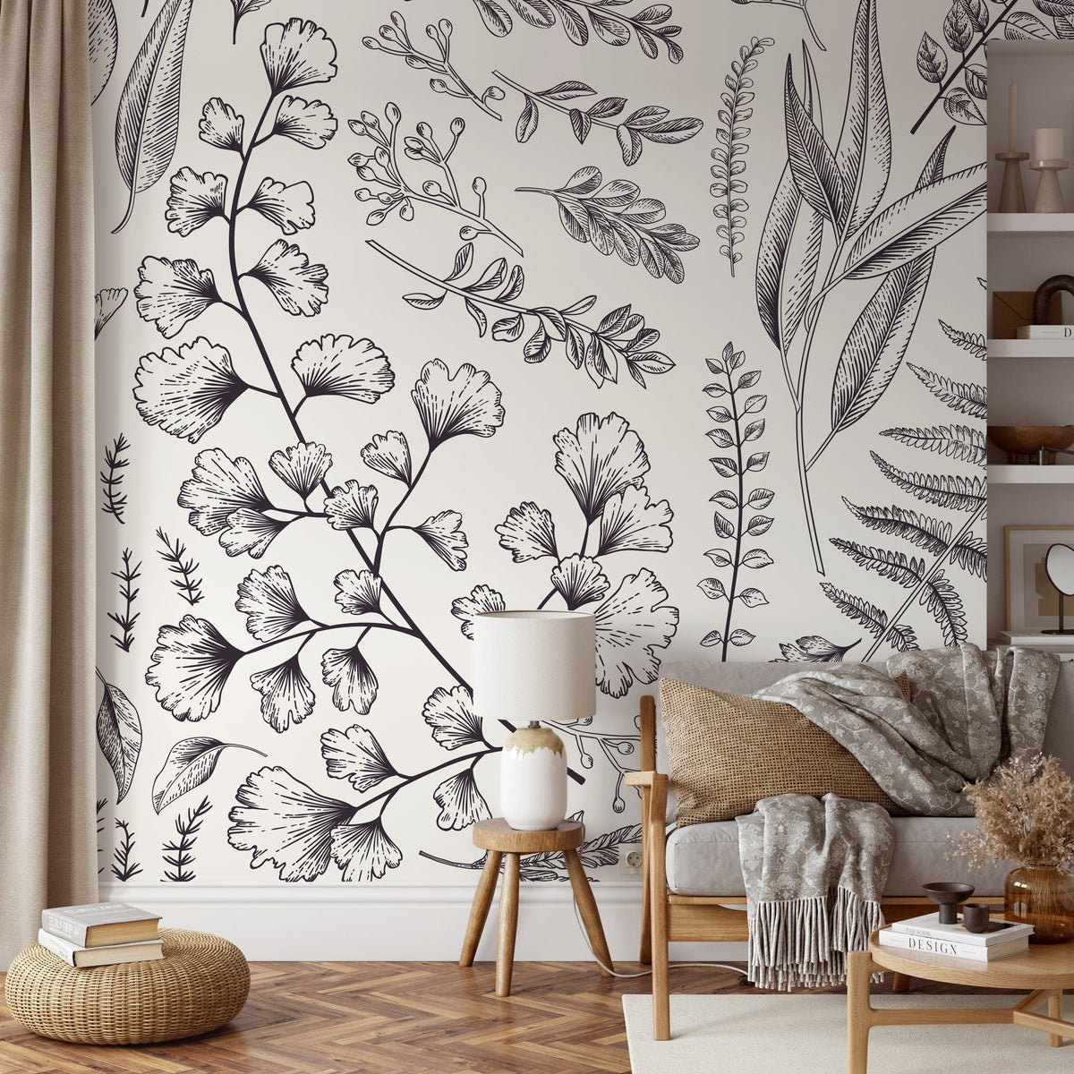 Botanical Illustrations Wallpaper - C042 - WallTrend