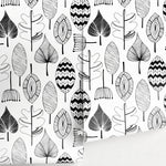 Botanical Leaf Illustration Wallpaper - A411 - WallTrend