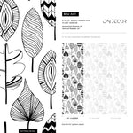 Botanical Leaf Illustration Wallpaper - A411 - WallTrend