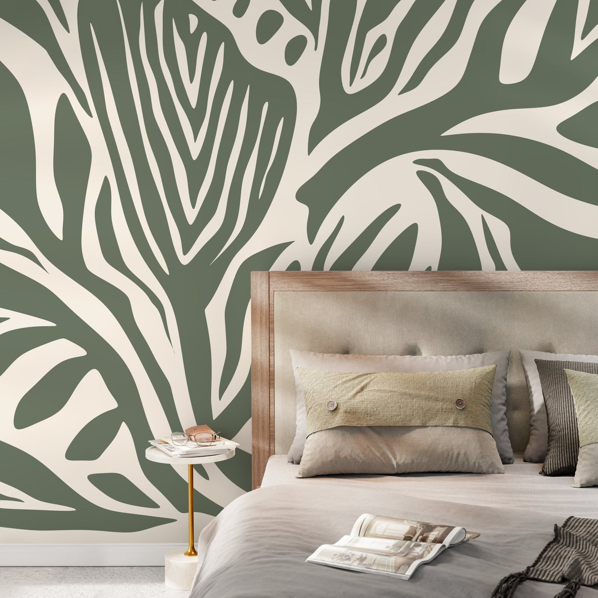 Botanical Leaf Patterns Wallpaper - D691 - WallTrend