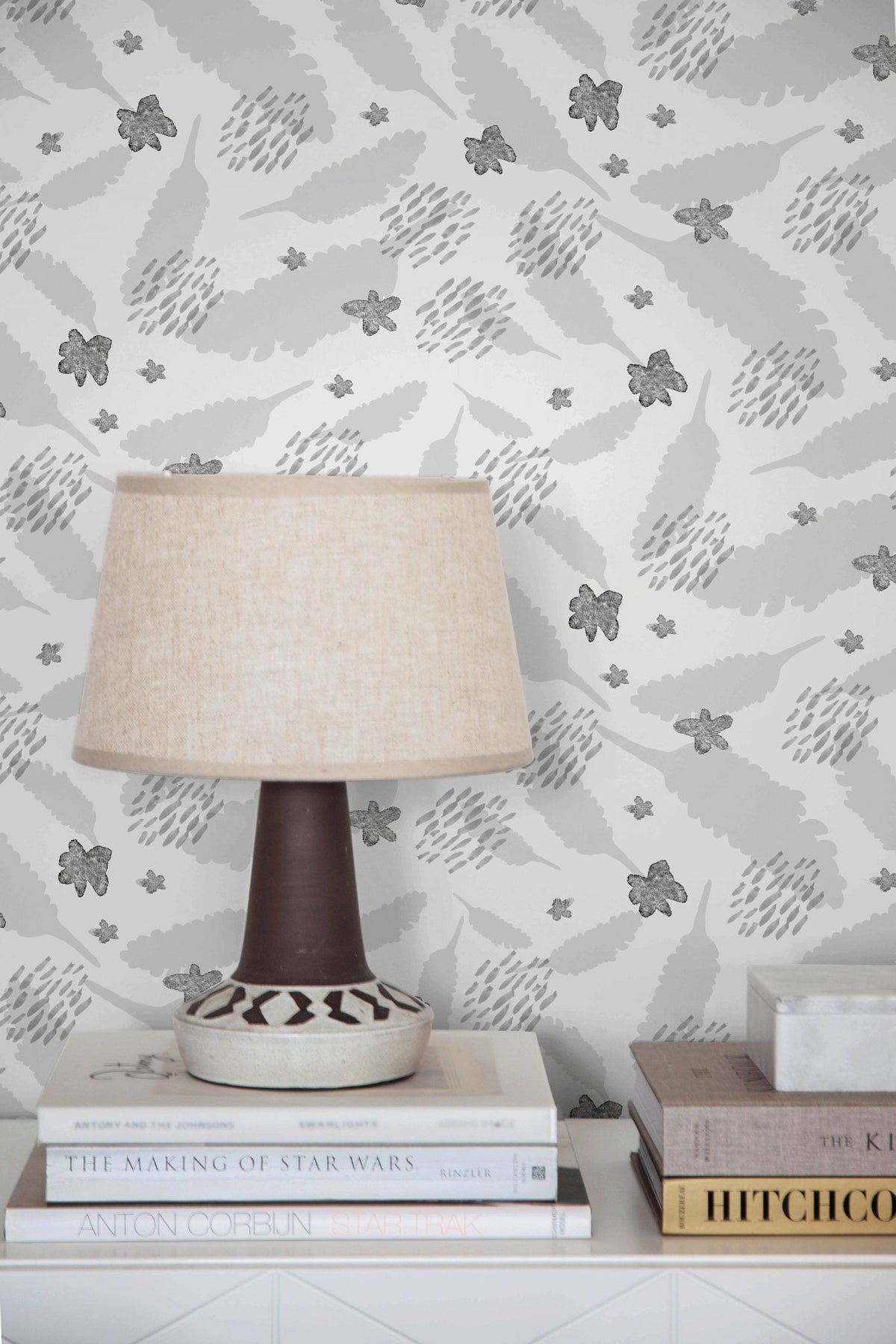 Botanical Leaves and Butterflies Wallpaper - X005 - WallTrend