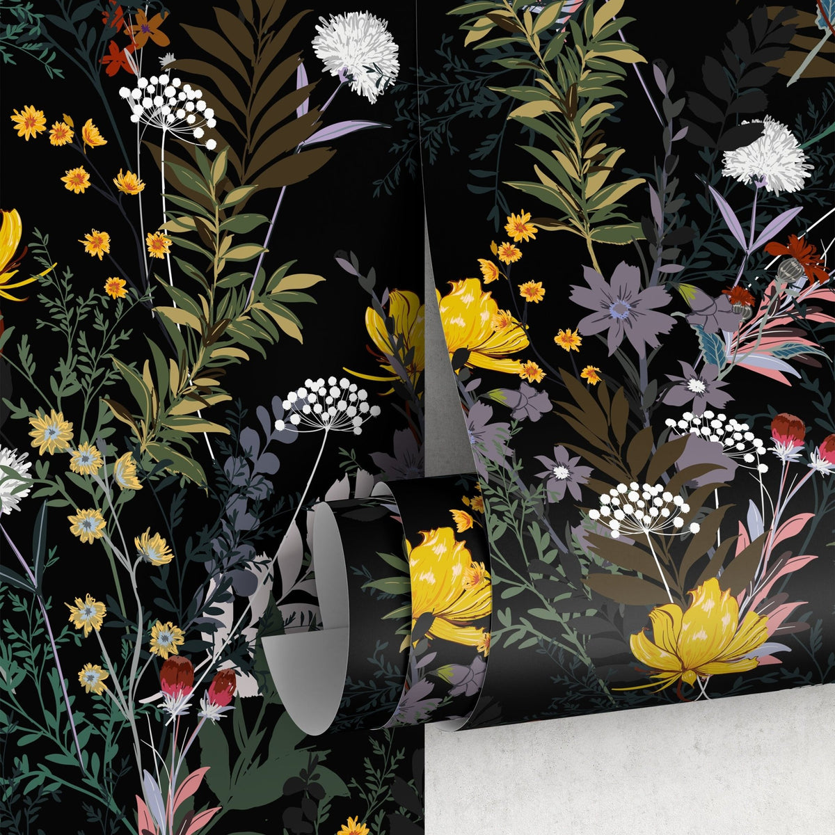 Botanical Midnight Garden Wallpaper - A573 - WallTrend