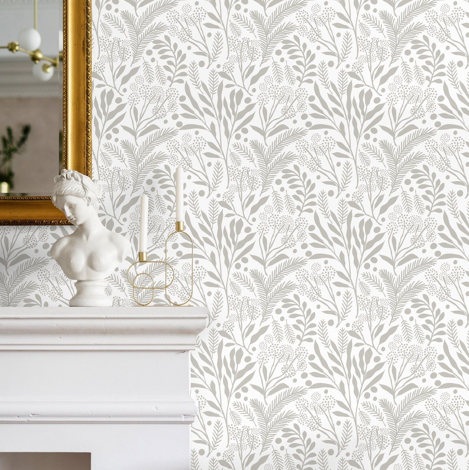 Botanical Serenity Wallpaper - C231 - WallTrend