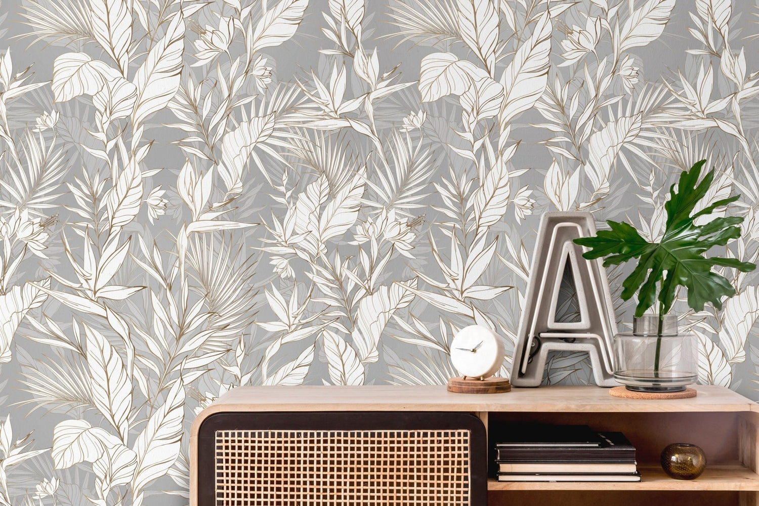 Botanical Serenity Wallpaper - C403 - WallTrend