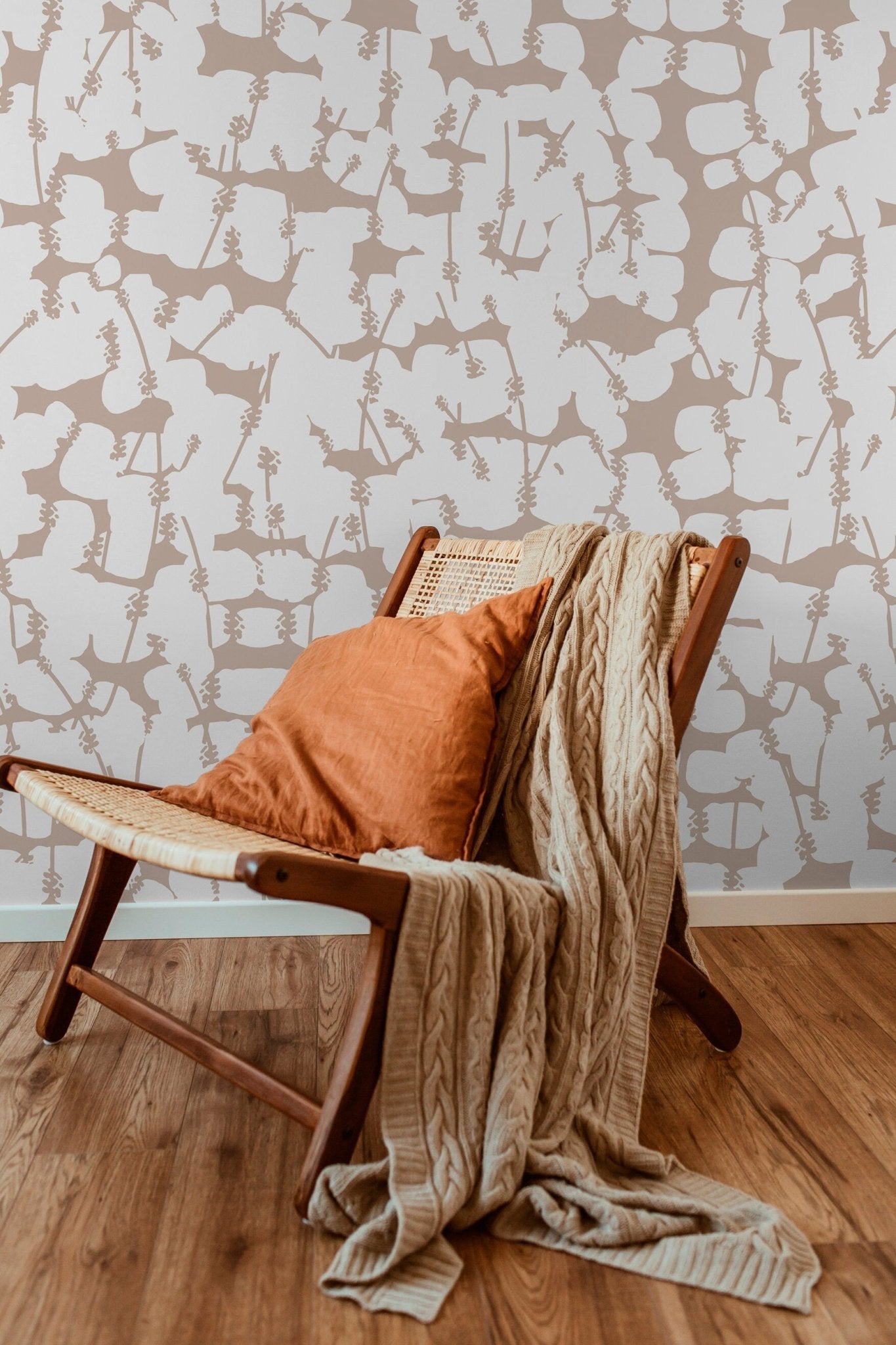 Botanical Silhouette Wallpaper - X008 - WallTrend