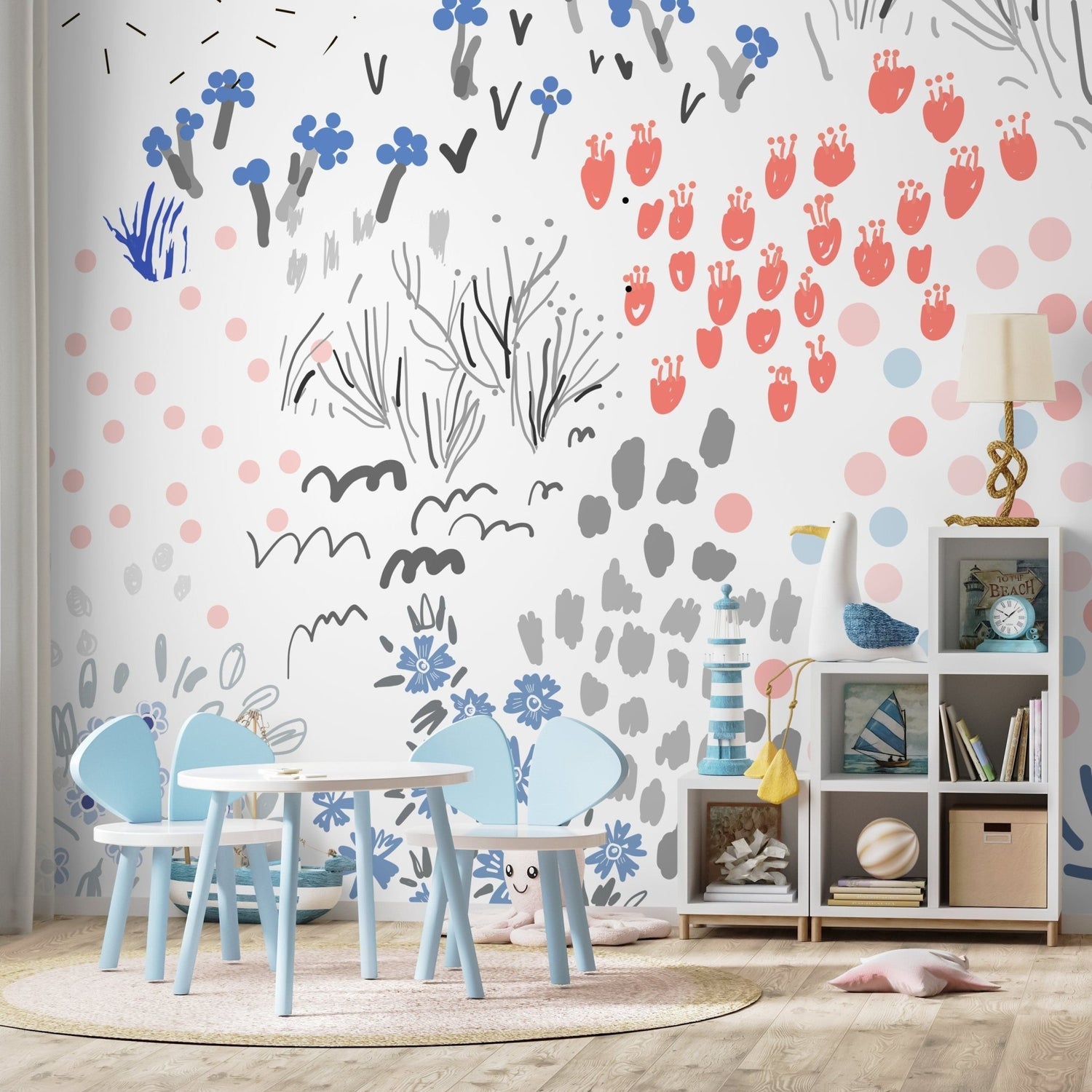 Botanical Sketch Wallpaper - A719 - WallTrend