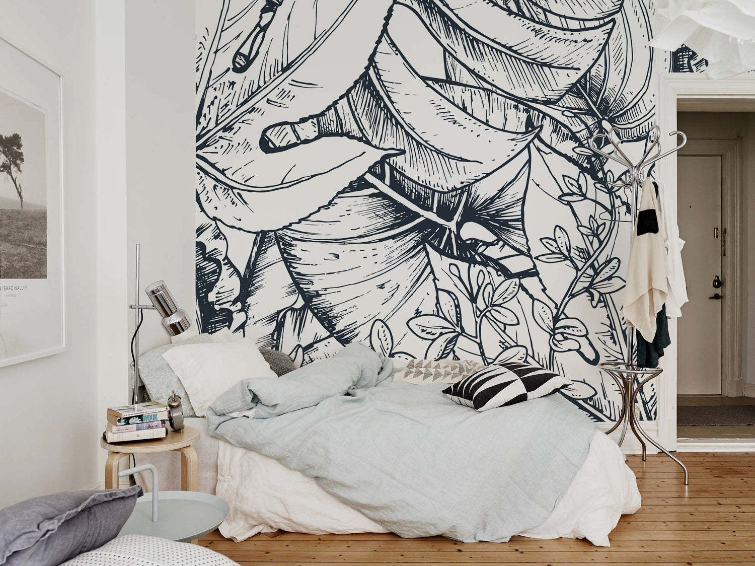 Botanical Sketch Wallpaper - B393 - WallTrend