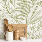 Botanical Sketch Wallpaper - C043 - WallTrend