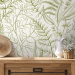 Botanical Sketch Wallpaper - C043 - WallTrend