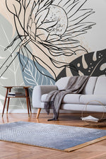 Botanical Sketch Wallpaper - C079 - WallTrend