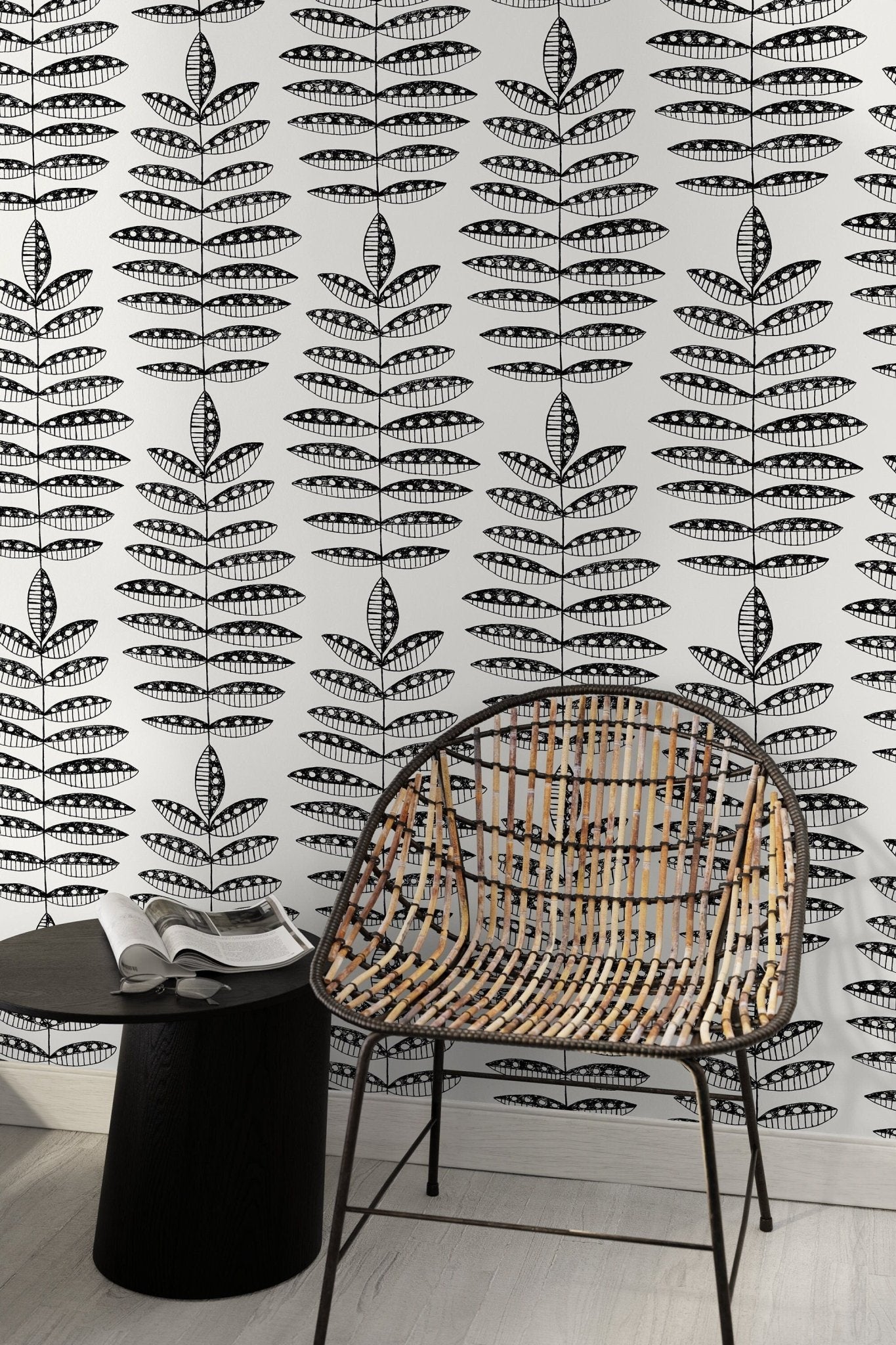 Botanical Sketch Wallpaper - C760 - WallTrend