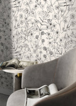 Botanical Sketch Wallpaper - D306 - WallTrend