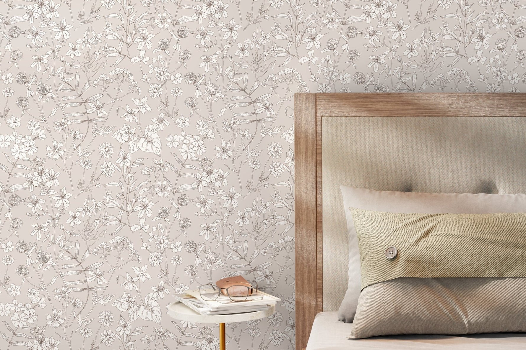 Botanical Sketch Wallpaper - D308 - WallTrend