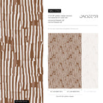 Brown Abstract Art Wallpaper Contemporary Wallpaper Peel and Stick and Traditional Wallpaper - D745 - WallTrend