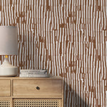 Brown Abstract Art Wallpaper Contemporary Wallpaper Peel and Stick and Traditional Wallpaper - D745 - WallTrend