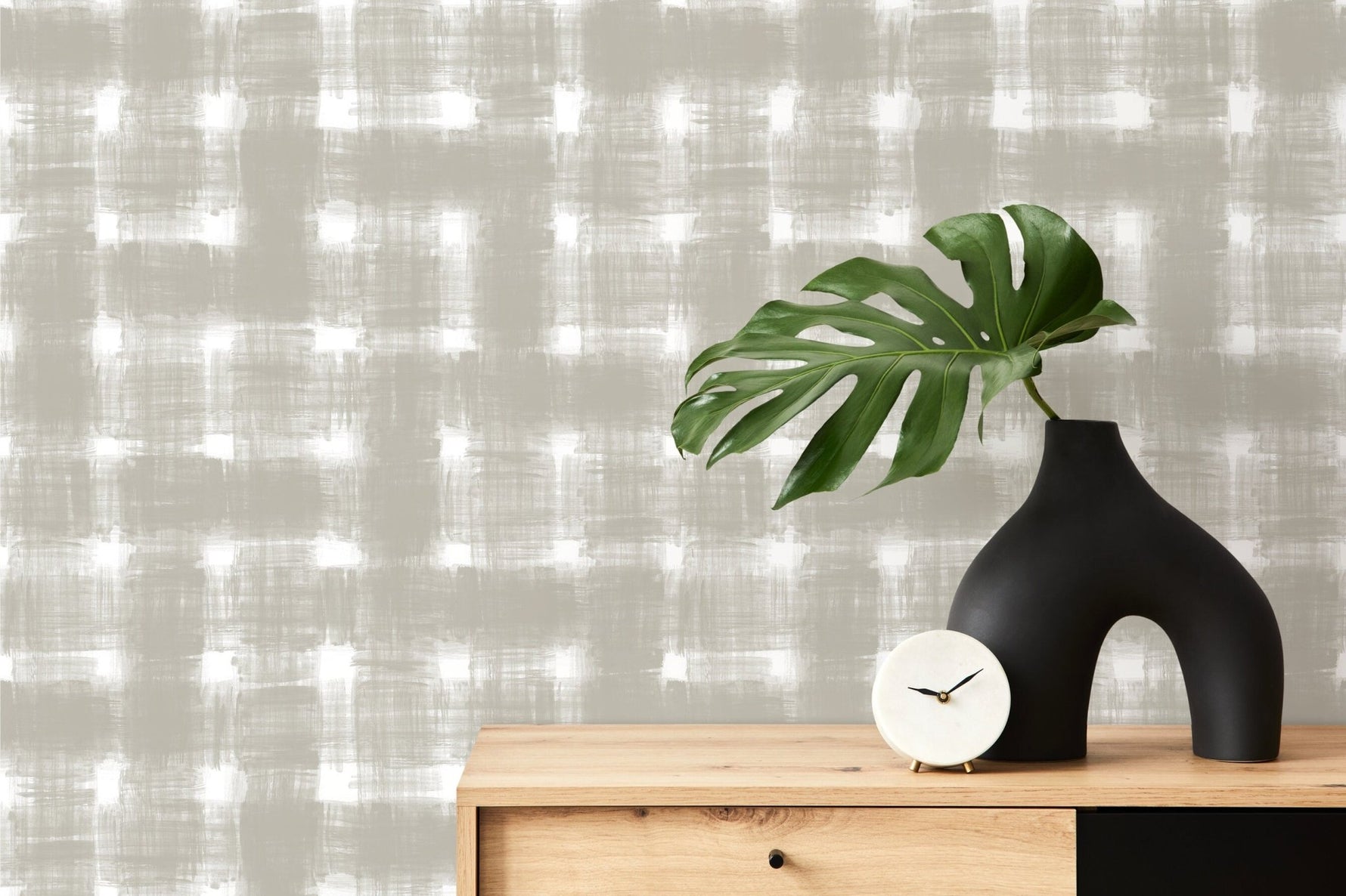 Brushed Textured Grid Wallpaper - C978 - WallTrend