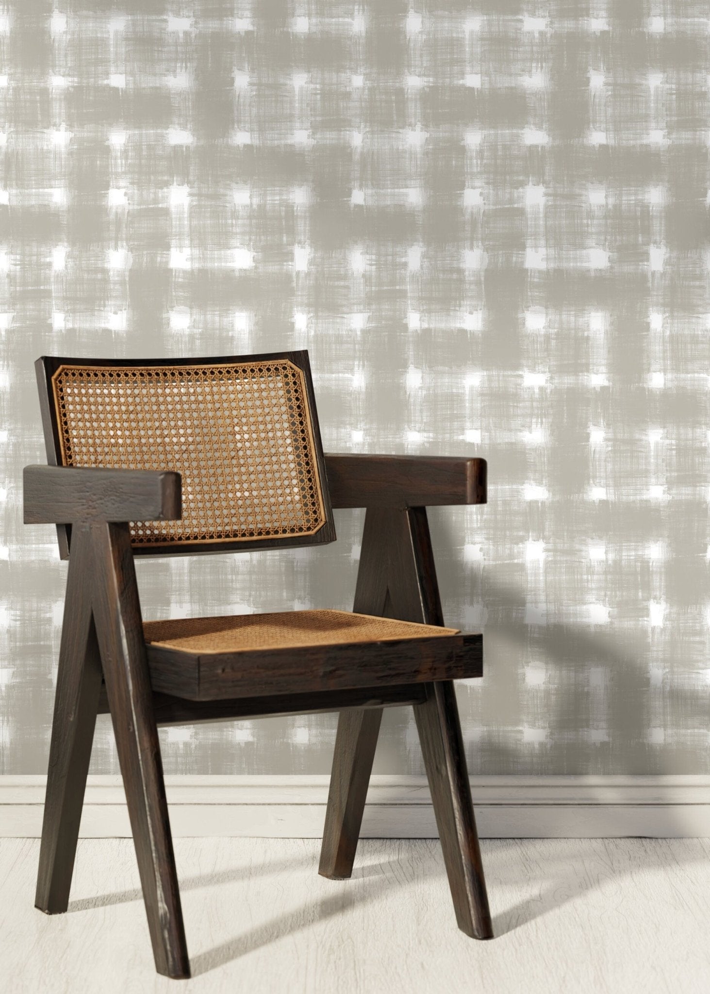 Brushed Textured Grid Wallpaper - C978 - WallTrend