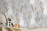 Bunny Meadow Wallpaper - D124 - WallTrend