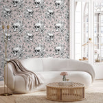 Butterfly and Skull Wallpaper Vintage Floral Wallpaper Peel and Stick and Traditional Wallpaper - D928 - WallTrend