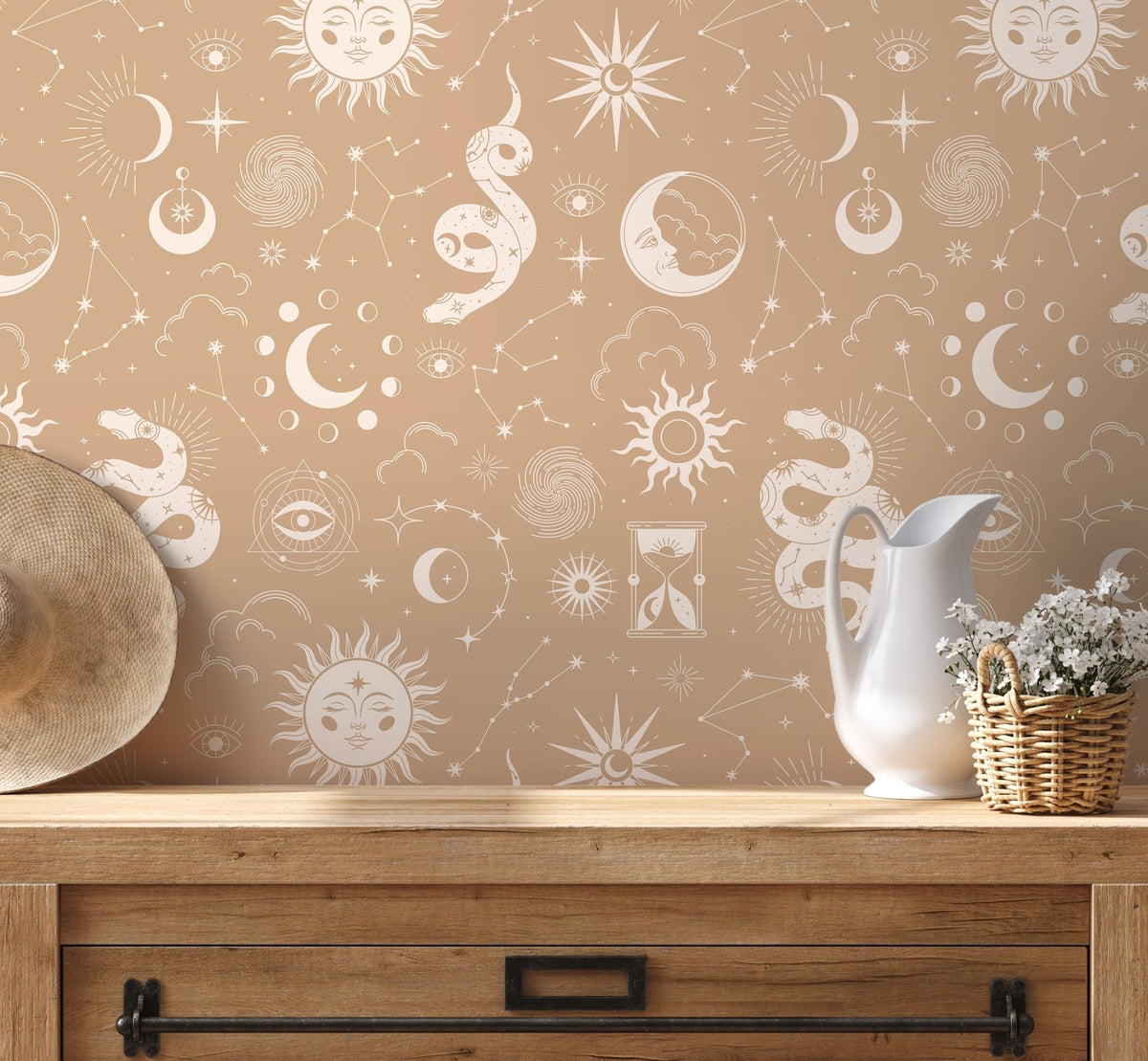 Celestial Charm Wallpaper - D346 - WallTrend