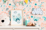 Charming Butterfly Garden Wallpaper - C104 - WallTrend