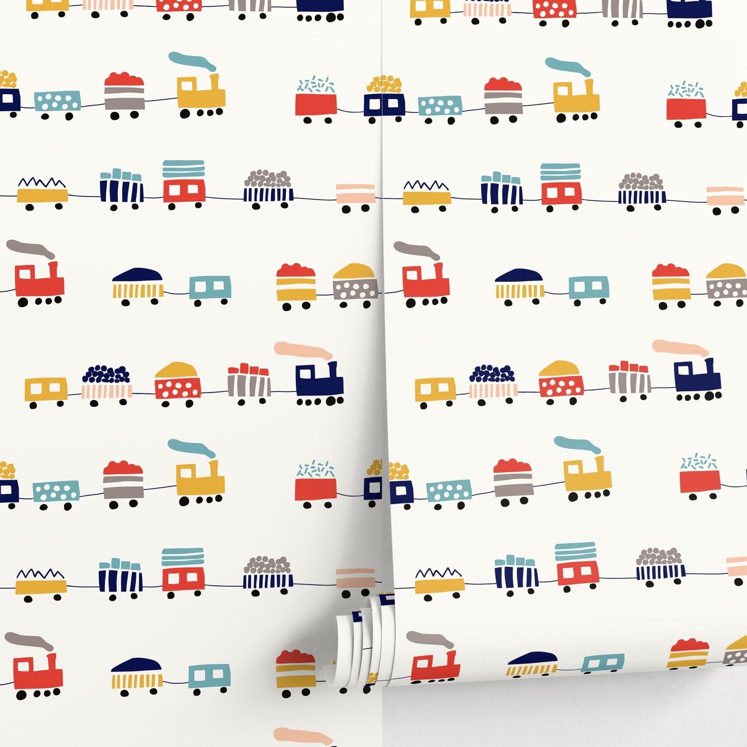 Charming Freight Trains Wallpaper - A328 - WallTrend