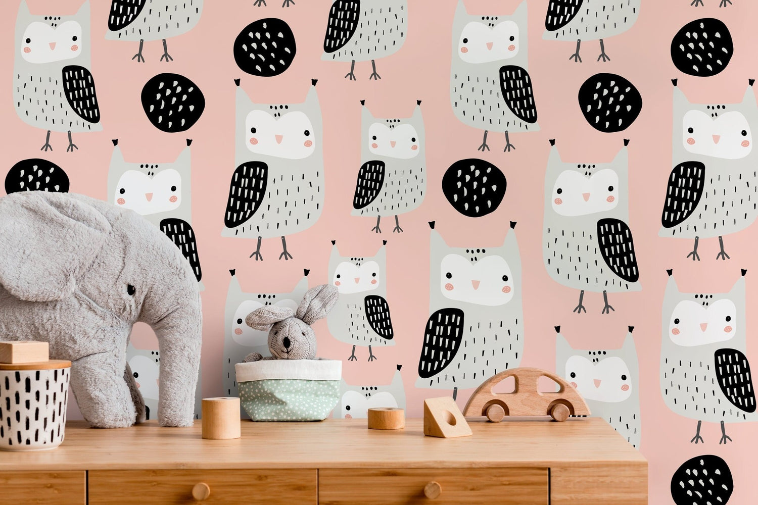 Charming Owls Wallpaper - D106 - WallTrend