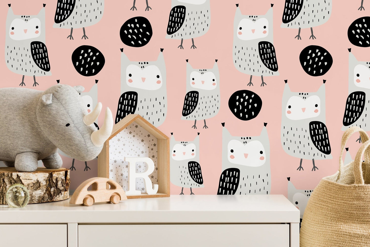 Charming Owls Wallpaper - D106 - WallTrend