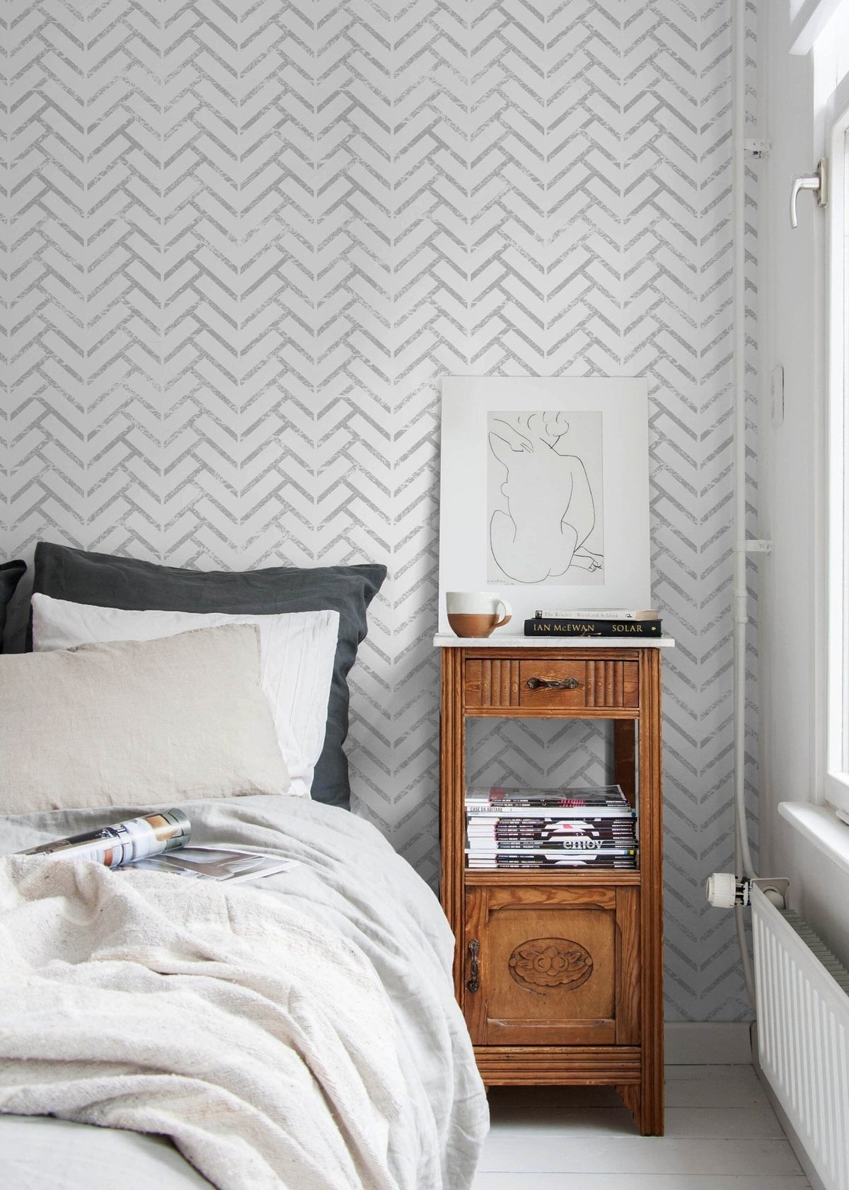 Chevron Textured Elegance Wallpaper - C490 - WallTrend