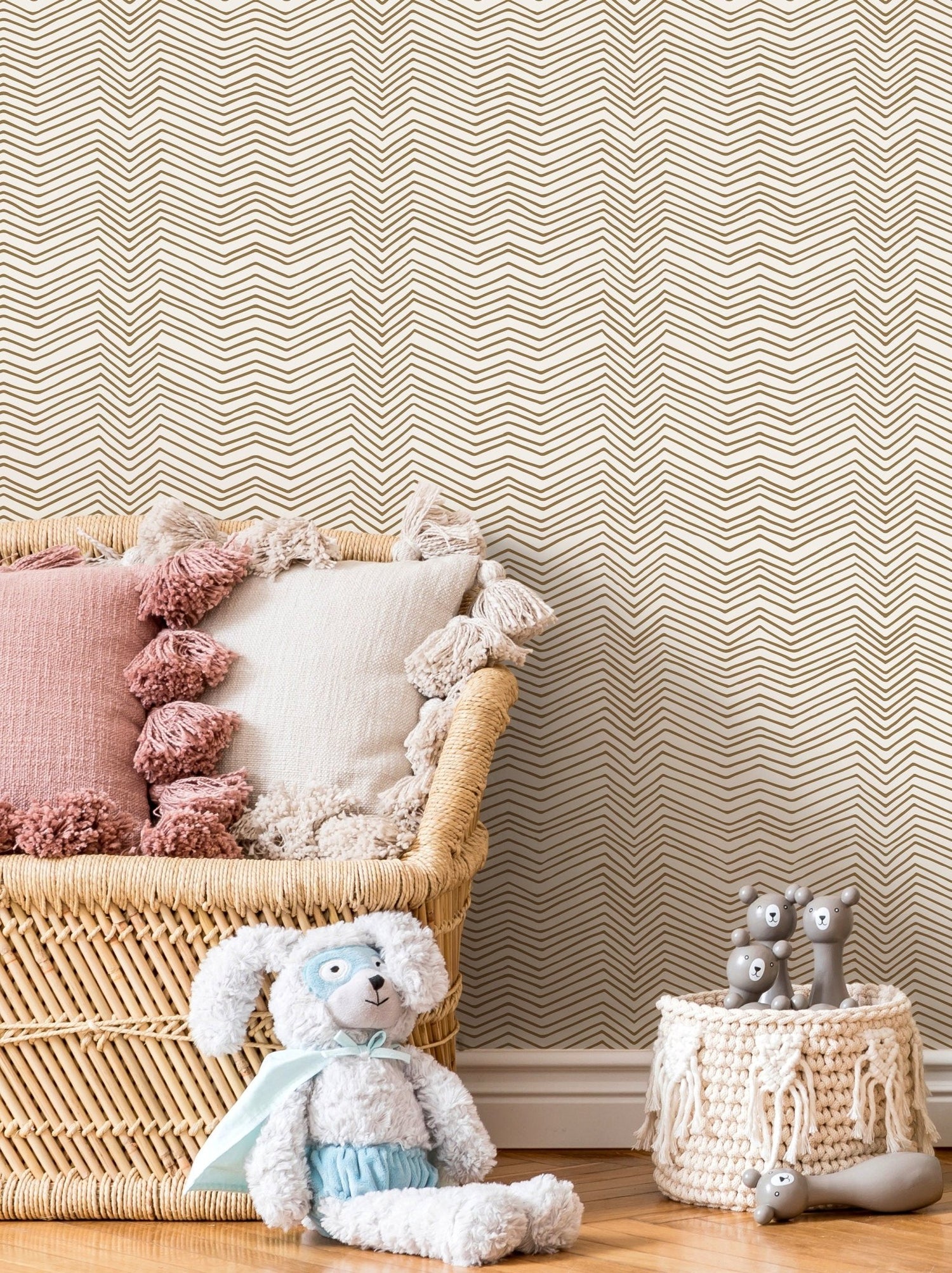 Chevron Warmth Wallpaper - C937 - WallTrend