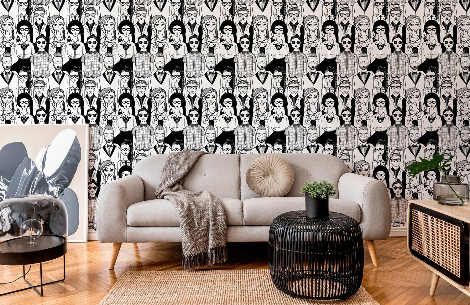 Chic Fashionista Wallpaper - B295 - WallTrend