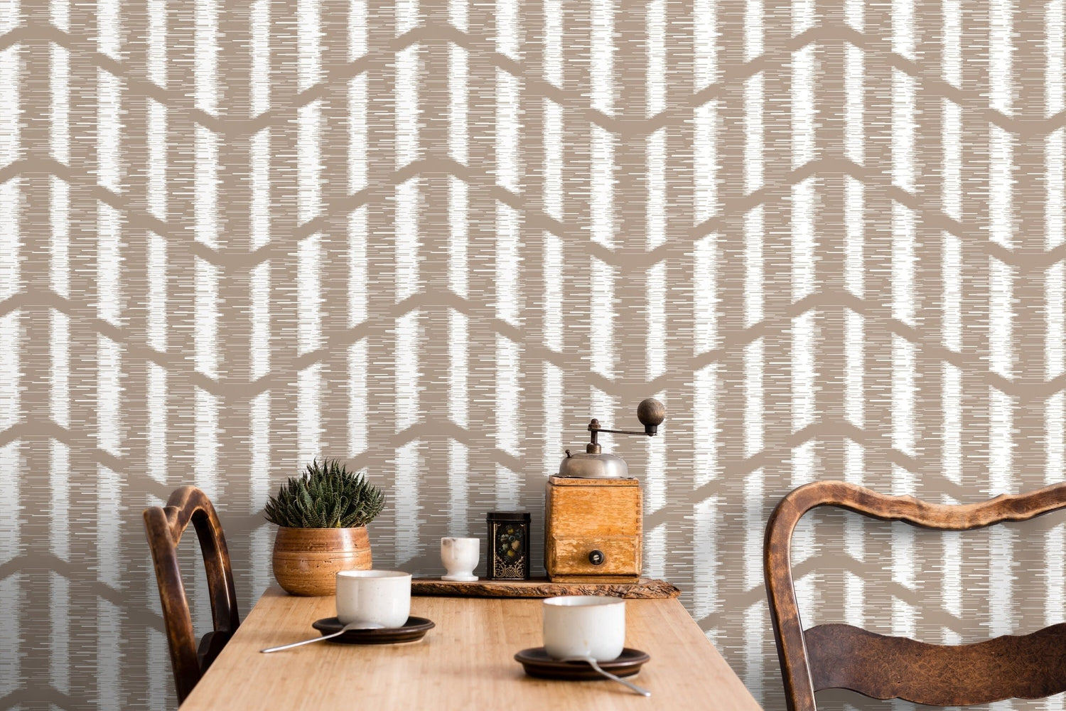 Chic Geometric Harmony Wallpaper - C759 - WallTrend