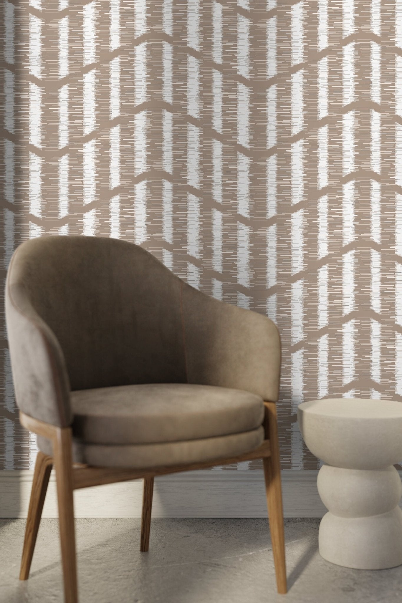 Chic Geometric Harmony Wallpaper - C759 - WallTrend