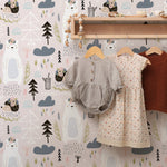 Childrens Whimsical Forest Friends Wallpaper - B250 - WallTrend