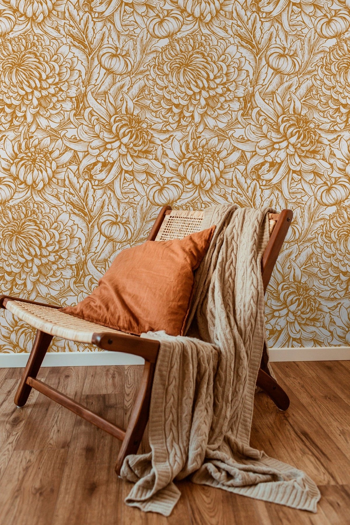 Chrysanthemum Enchantment Wallpaper - C224 - WallTrend