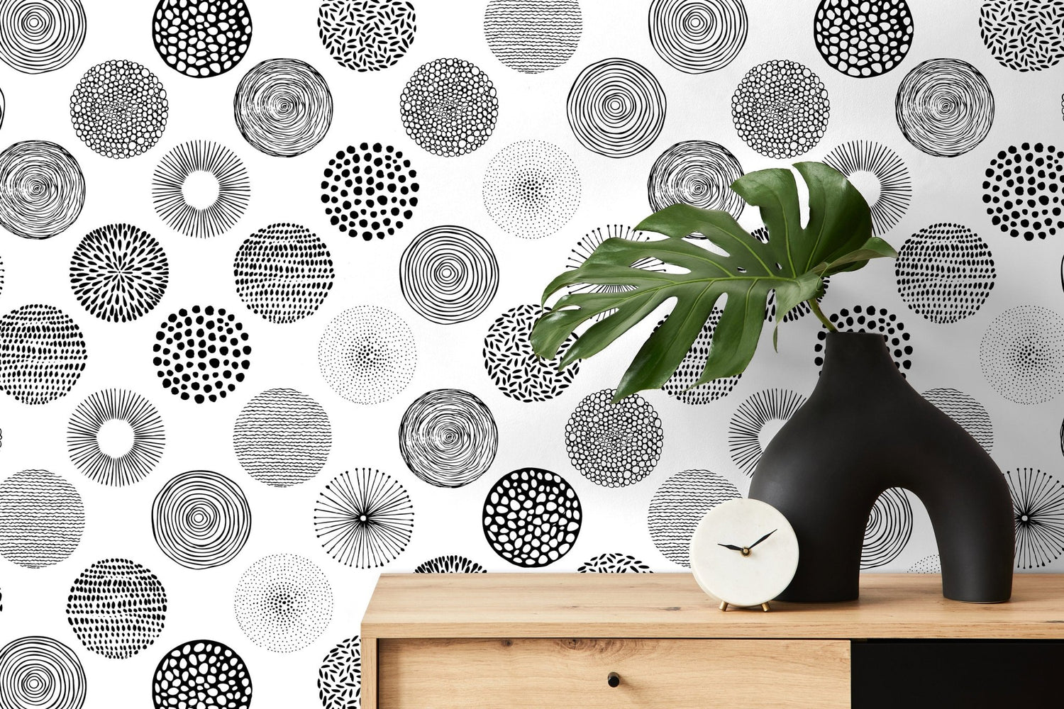 Circular Elegance Wallpaper - B897 - WallTrend