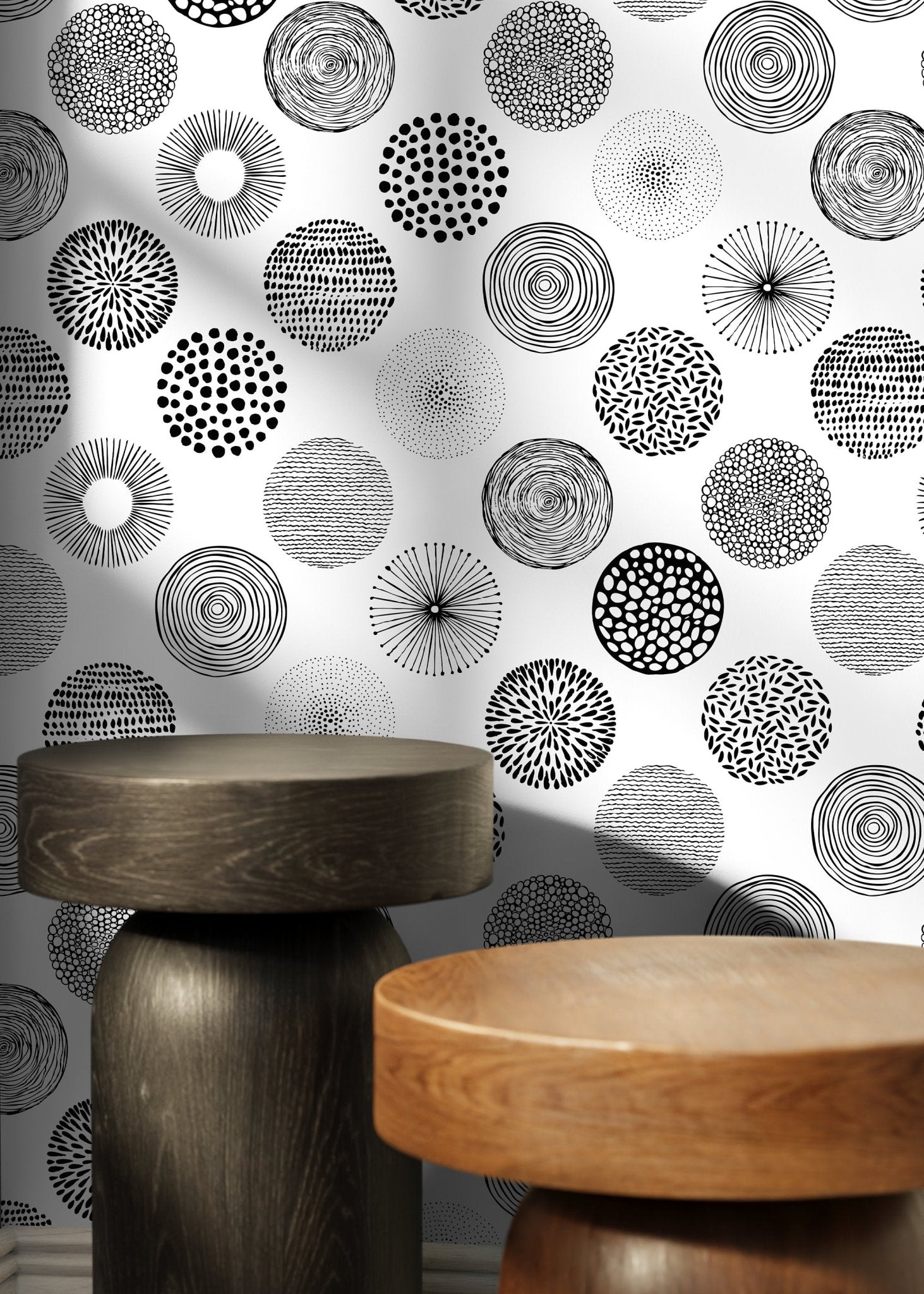 Circular Elegance Wallpaper - B897 - WallTrend
