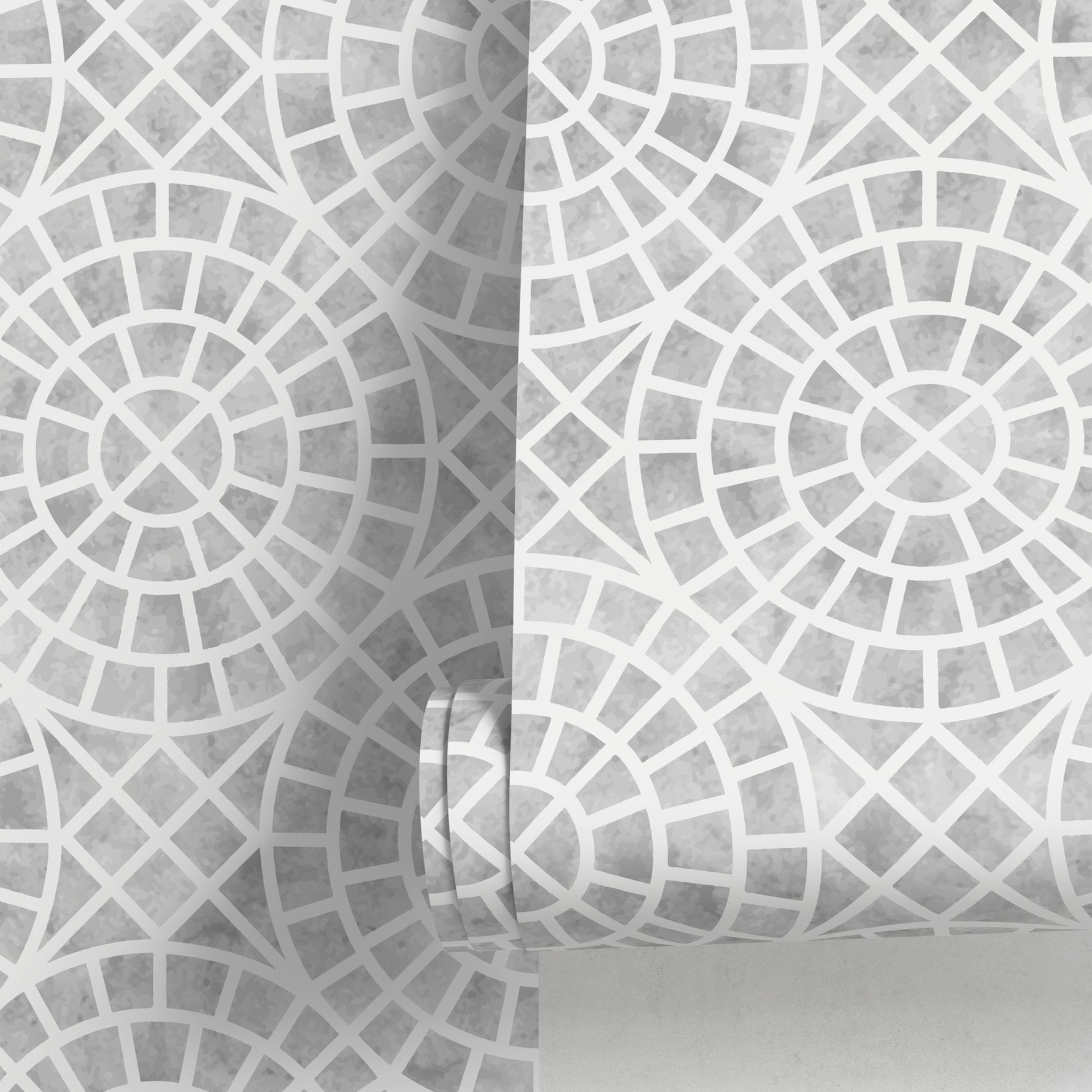 Circular Geometry Wallpaper - A569 - WallTrend