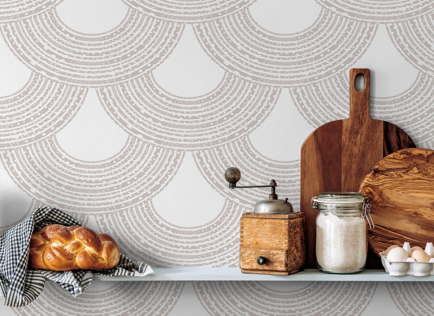 Circular Textured Harmony Wallpaper - C051 - WallTrend