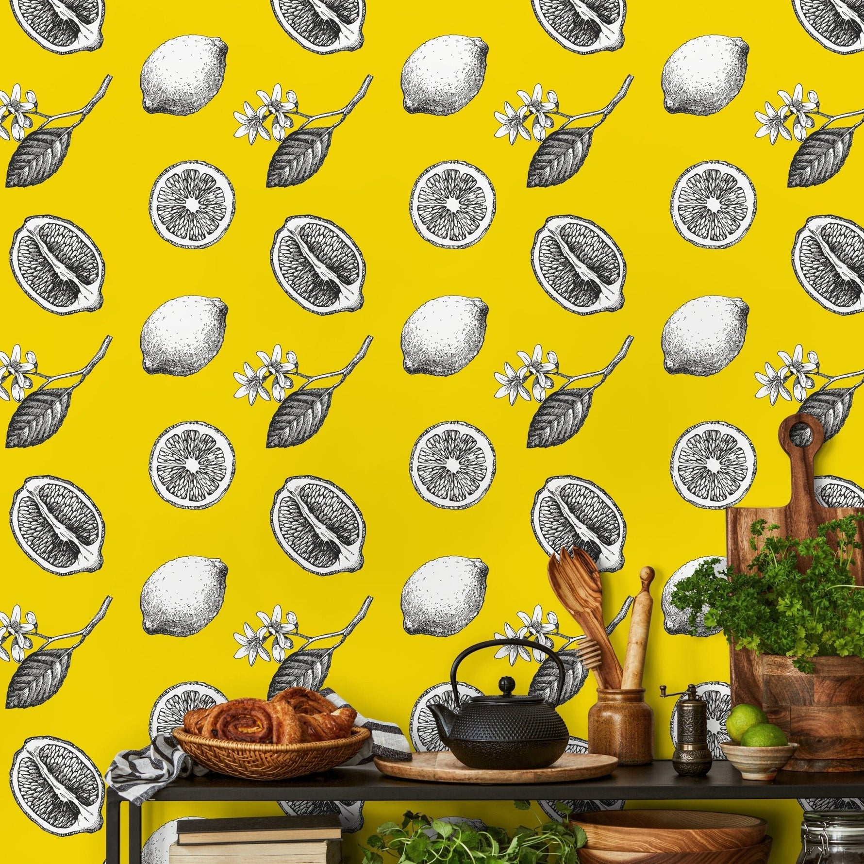 Citrus Delight Wallpaper - A017 - WallTrend