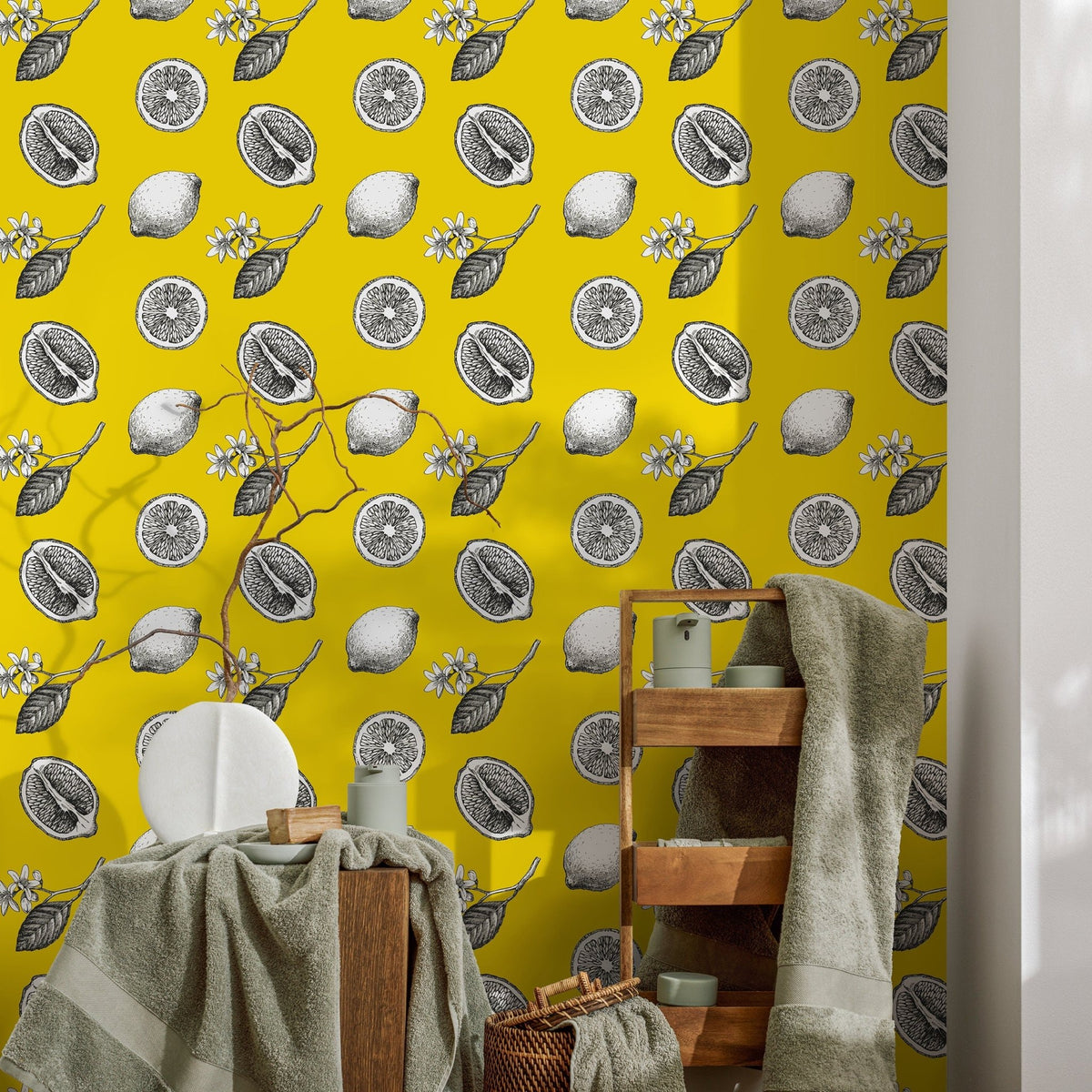 Citrus Delight Wallpaper - A017 - WallTrend