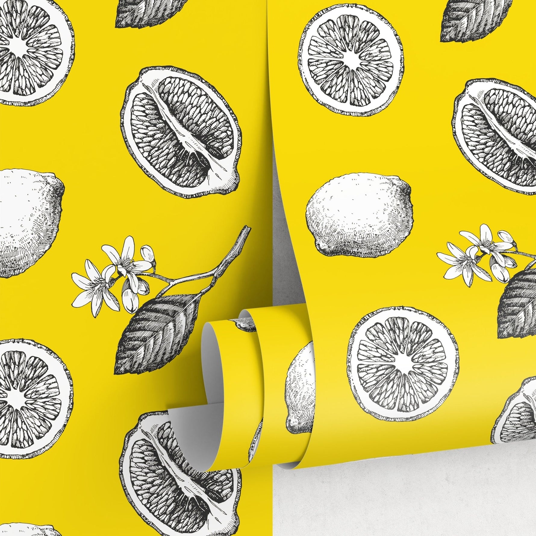Citrus Delight Wallpaper - A017 - WallTrend
