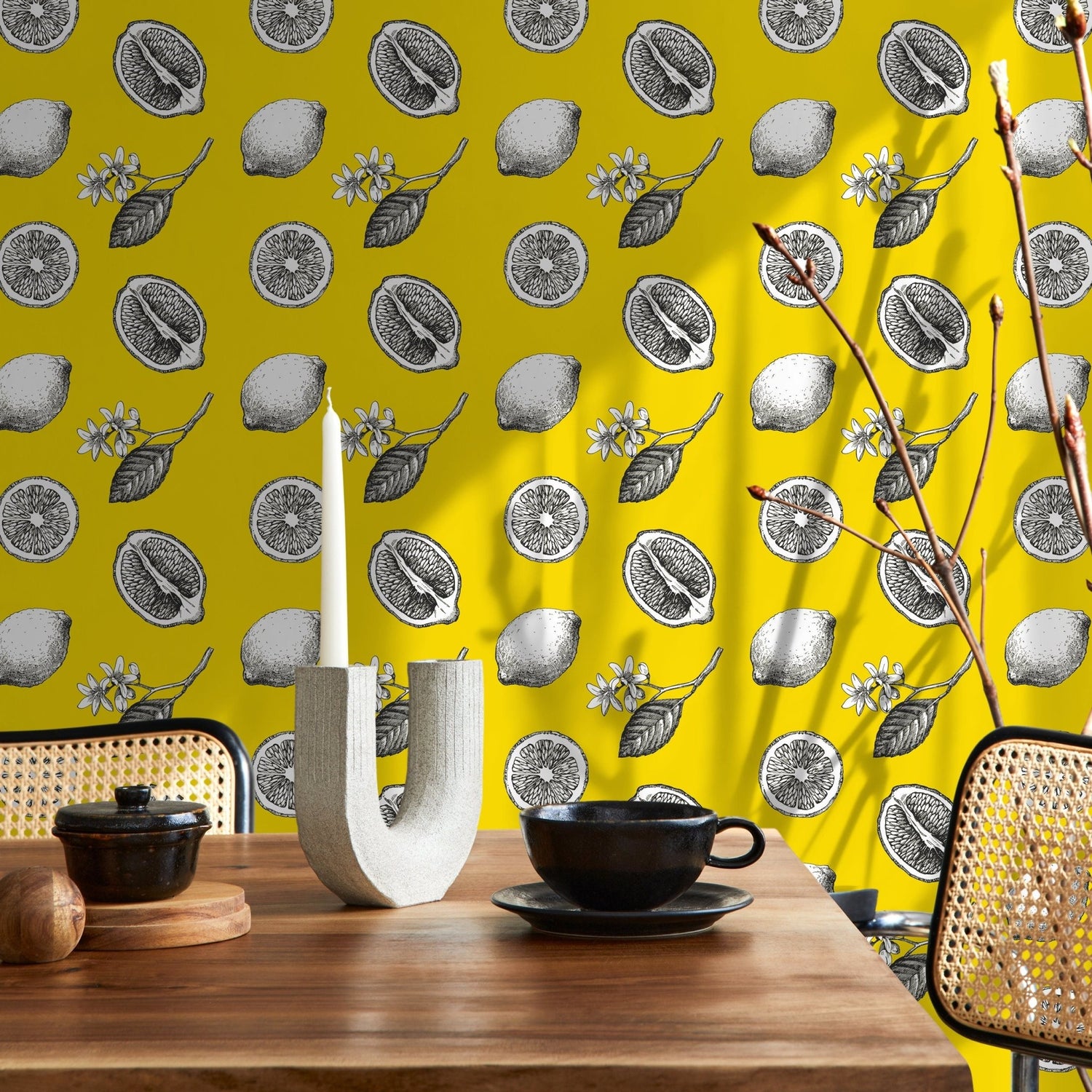 Citrus Delight Wallpaper - A017 - WallTrend