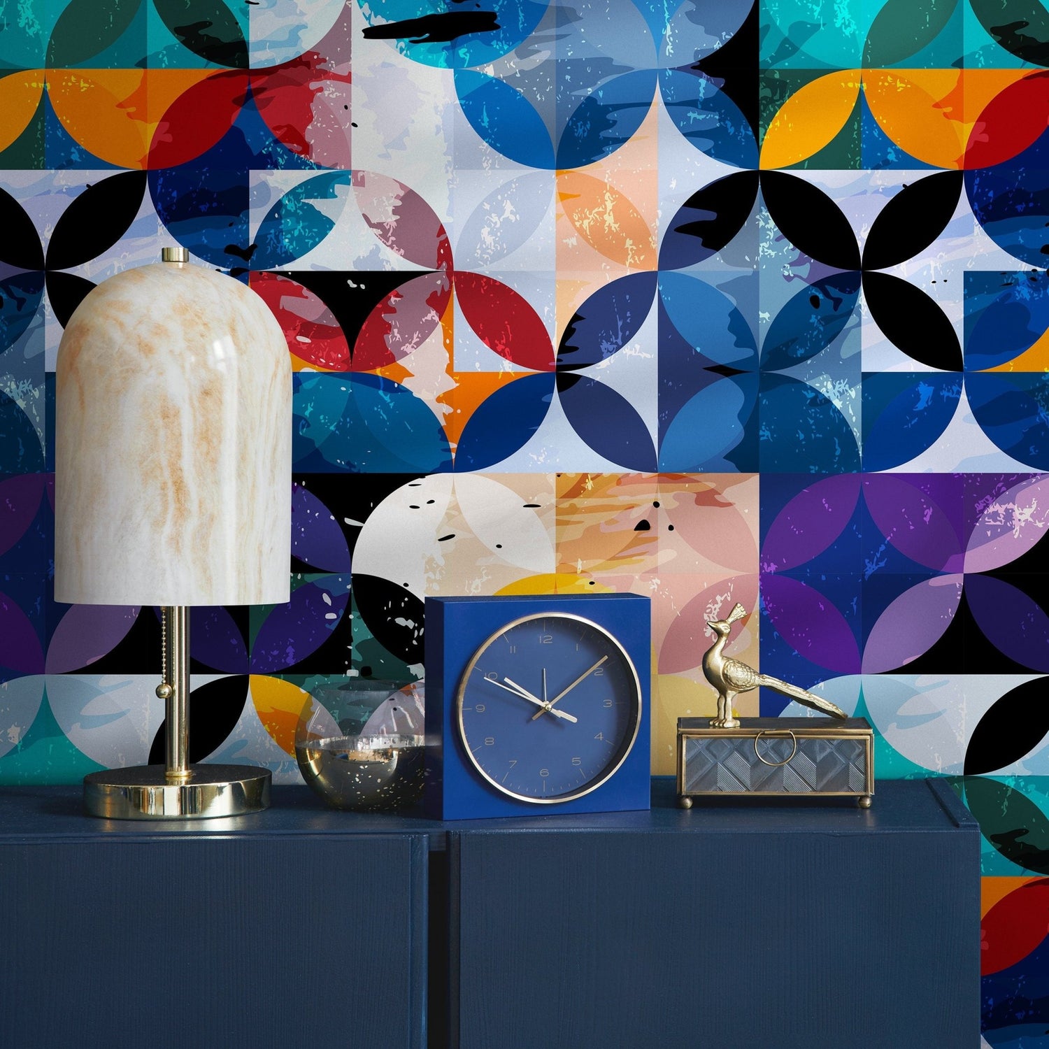 Colorful Abstract Botanical Wallpaper - B264 - WallTrend