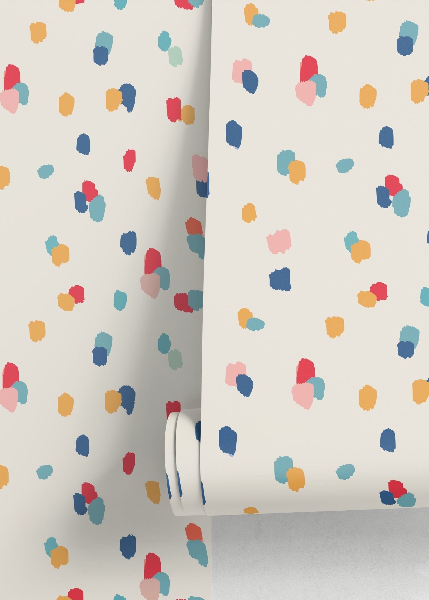 Colorful Abstract Spots Wallpaper - D347 - WallTrend