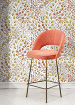 Colorful Boho Floral Wallpaper / Peel and Stick Wallpaper Removable Wallpaper Home Decor Wall Art Wall Decor Room Decor - D147 - WallTrend