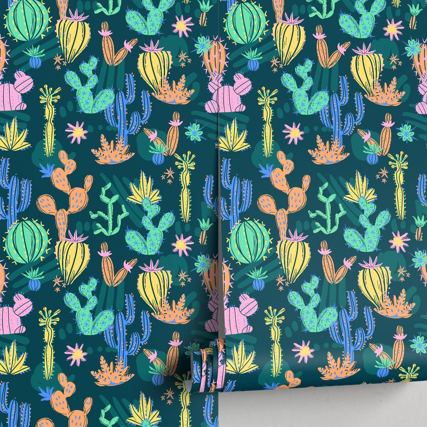 Colorful Desert Flora Wallpaper - A910 - WallTrend
