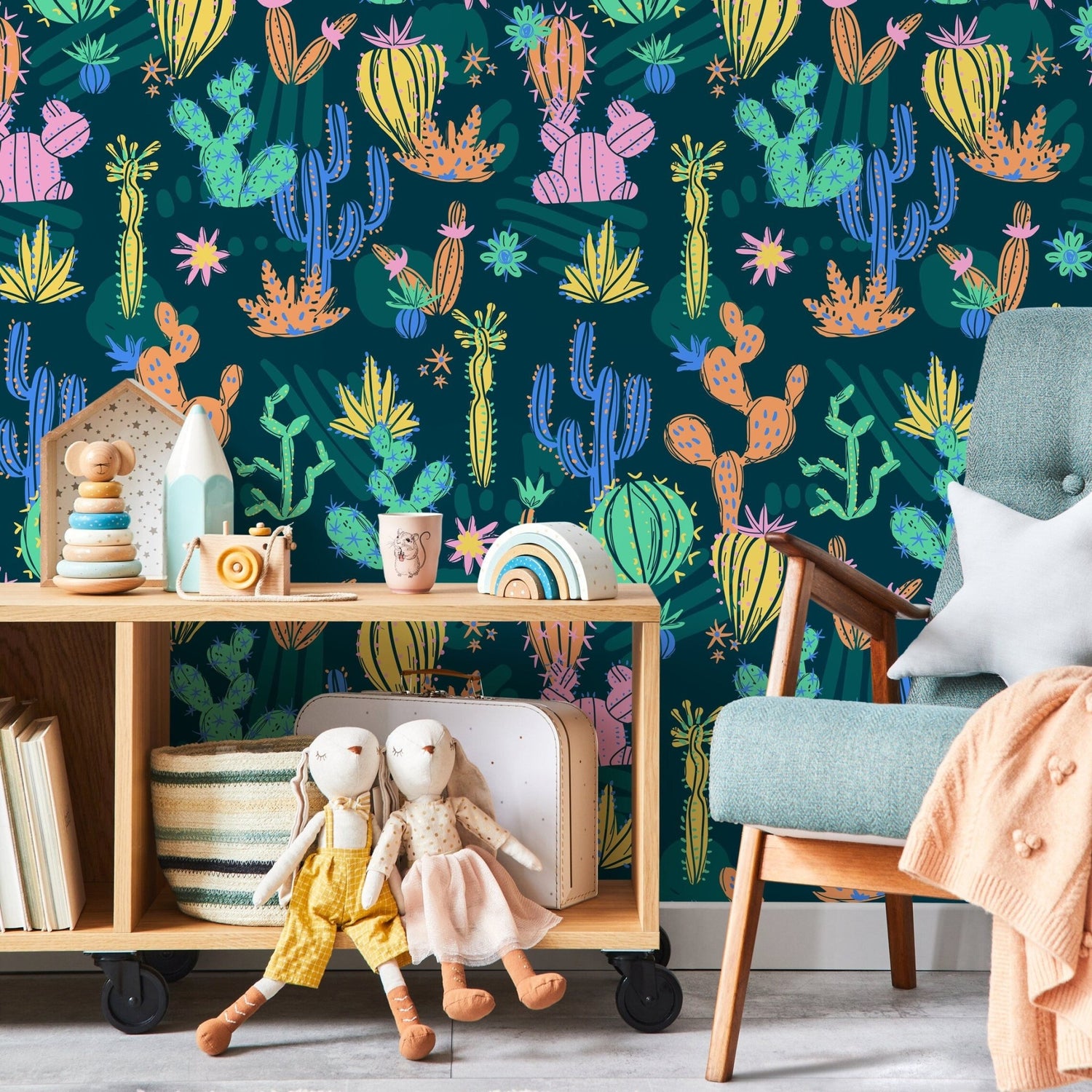 Colorful Desert Flora Wallpaper - A910 - WallTrend